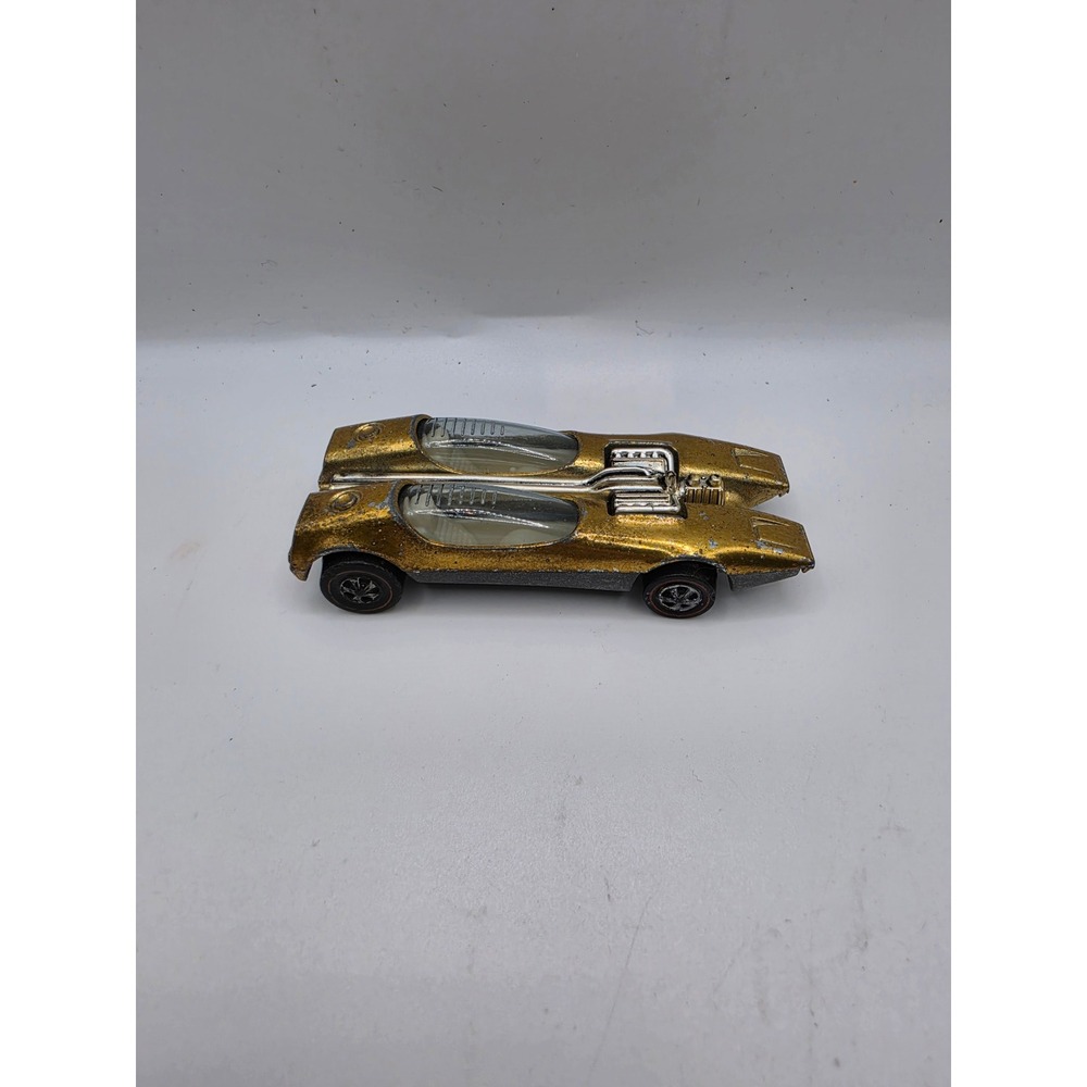 Hot Wheels Redline Splittin Image 1968 Gold Spectraflame Vintage Diecast Car